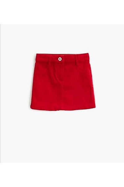 KURAFF Girls 23 April 29 October 10 November Buttoned Linen Show Daily Skirt