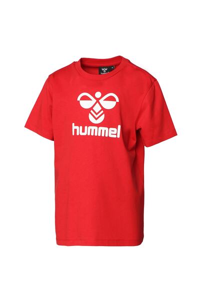 hummel Κόκκινο μπλουζάκι για αγόρι με στάμπα 911653 -2220 Hmllauren T-shirt S/s