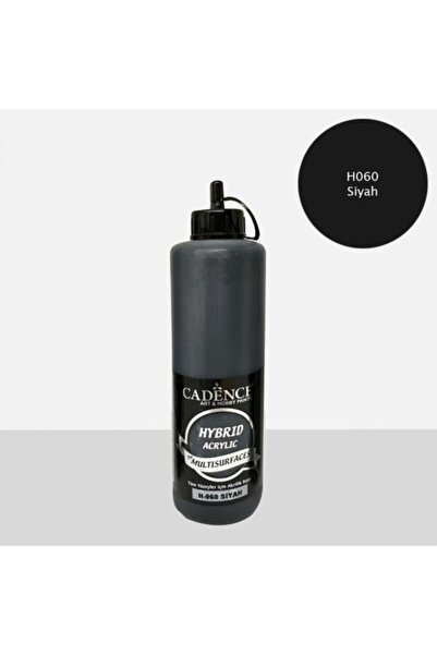 Cadence Boya Multisurface Hybrid Hibrit Akrilik Boya 500 Ml. H-060 Siyahı