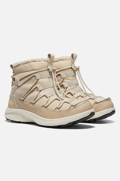 Keen Uneek Snk Chukka 2 Wp W-safari/birch - Cizme de zăpadă impermeabile pentru femei - crem