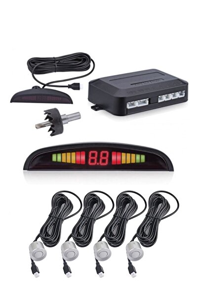 OEM Volkswagen Golf Uyumlu 6park Sensör- Göstergeli Ses Ikazlı Gri