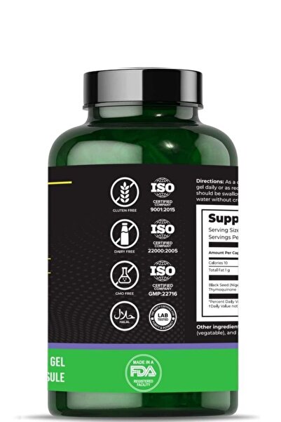 Aromel Çörek Otu Yağı Soft Jel | 90 Kapsül | Soğuk Sıkım | Black Seed Oil Highest Thymoquinone