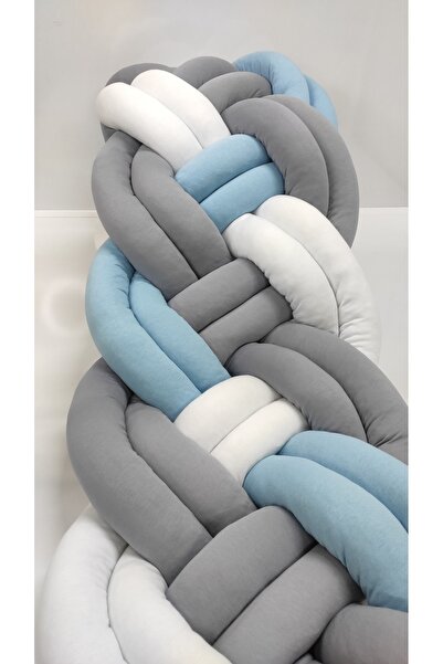 meleginisiklitoplari حماية محبوكة 600 سم 4 قطع Ivy / 100x200 واقي سرير مونتيسوري