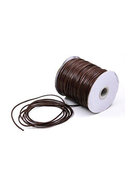 yfhobi 5 Metre - 2 Mm Kore Ipi, Kolye, Bileklik, Takı Ipi, Parlak Kahve Renk