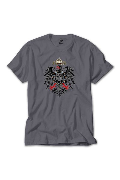 Z zepplin Γκρι μπλουζάκι Hearts Of Iron 4 Imperial Coat Of Arms Of Germany