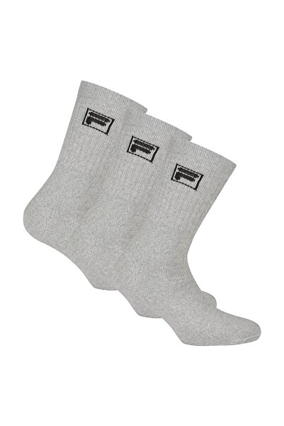 FILA 3 Paar Socken Unisex - Frottee-Tennissocken, Crew Socks, Logobund, 35-46