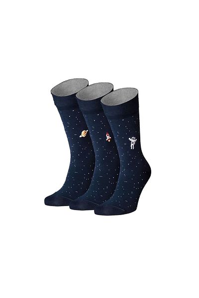 von Jungfeld Socken - Blau - 3er-Pack