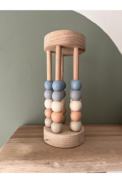 DORU Doğal Sağlıklı Ahşap Oyuncak Montessori Abaküs Matematik Çocuk Bebek Oda...