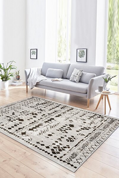 Zeria Home Kaymaz Taban Yıkanabilir Dijital Baskı Mutfak Halısı Halı Yolluk