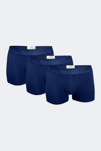 Malabadi Ανδρικό Navy Blue Modal Short Boxer 3 Τεμάχια 3m022