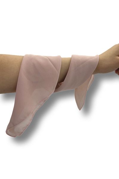 MAZEN Powder Pink Color Plain Chiffon Scarf