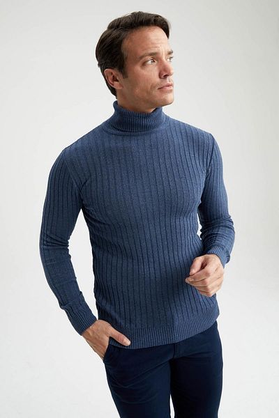 DeFacto Regular Fit Turtleneck Knitwear Sweater