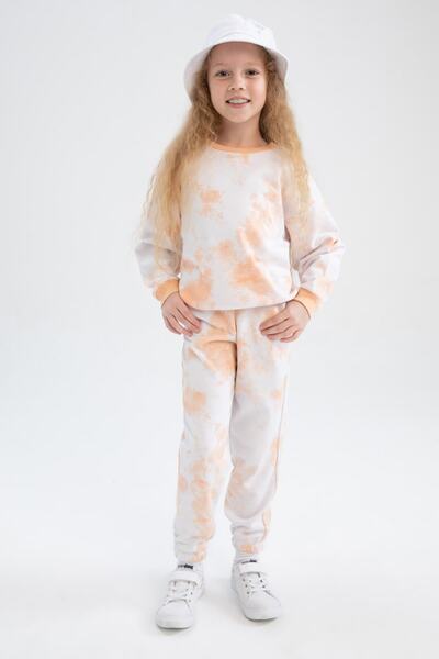 DeFacto Κοριτσίστικη φόρμα τζόγκερ με ψηλή μέση και σχέδιο μπατίκ