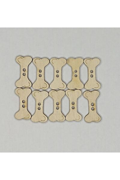 hobim42 Wooden Shepherd Button 2.5 Cm Antique Model Wooden Button 10 Pieces