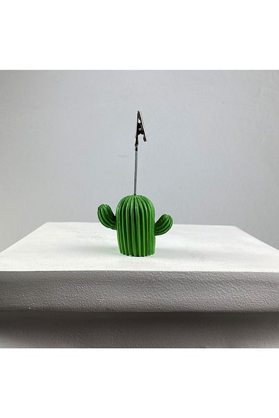 oasis decoration Green Cactus Note Holder