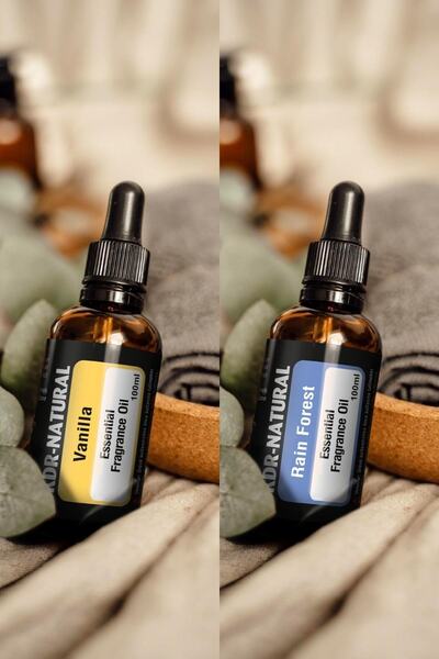 kdr natural Yağmur Ormanları & Vanilya Uçucu Yağ Buhurdanlık Yağ Difüzör Esan...