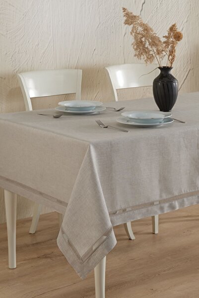 ÖDEL HOME Linen Intermediate Lace Table Cloth