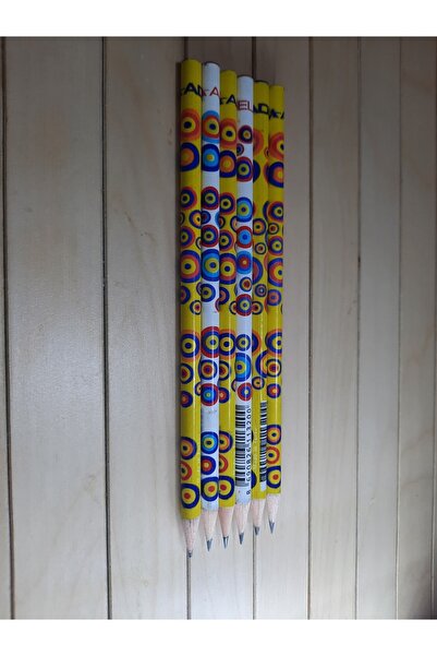 Faber Castell قلم رصاص منقوش بخرز عين الشر من عادل 6 قطع