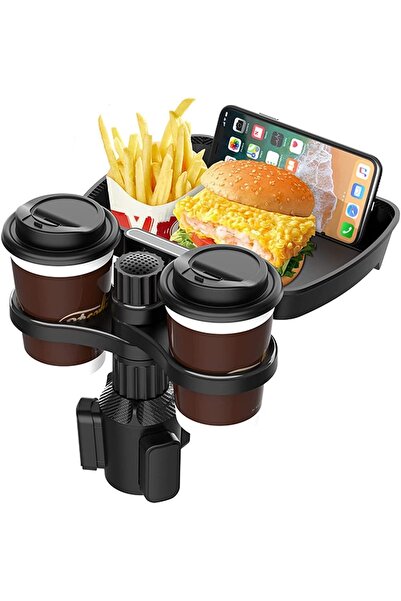 JUNGLEE Çok Fonksiyonlu 360 ° Dönen Araba Telefon Tutucu Ve Bardak Tutucu Içe...