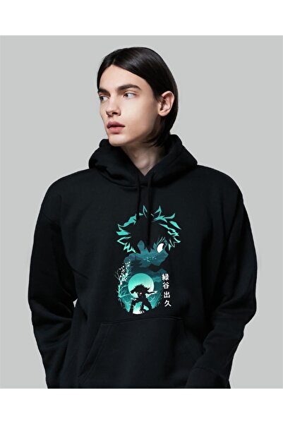 Touz Бутік Niiss My Hero Academia Ізукі Чорна толстовка з капюшоном