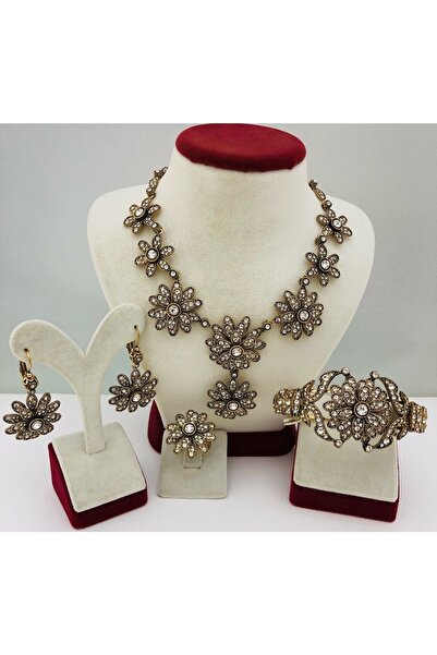 Aşina Gümüş Sevgililer Günü Hediy Hürrem Muhteşem Yüzyıl Elmas Montur Taşlı G...