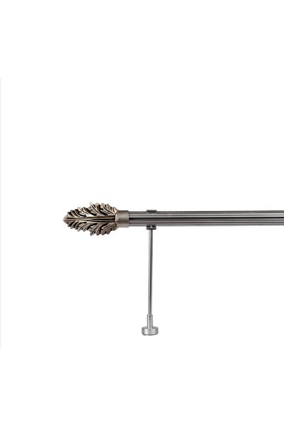 RUSTIKCIM Antik Rustik Fon Perde Askısı Gümüş Eskitme Krg-11 125 Cm