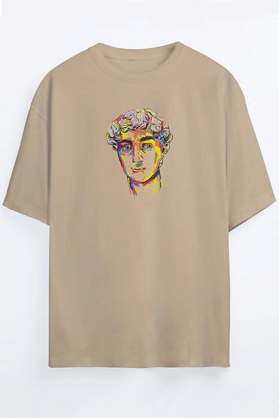 wicromed Πολύχρωμο μπλουζάκι με στάμπα Unisex Oversize