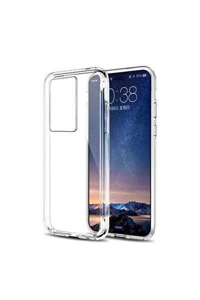 ZM STORE Huawei P40 Pro Kılıf Zore Süper Silikon Ince Şeffaf Kapak