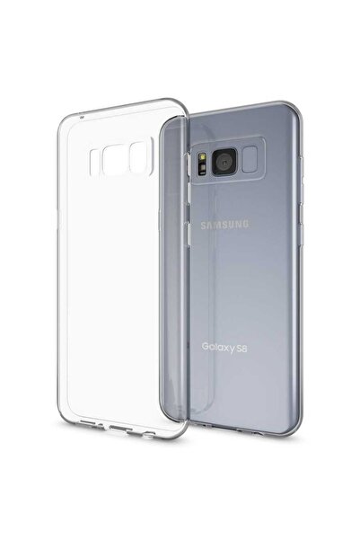 ZM STORE Samsung Galaxy S8 Plus Kılıf Zore Süper Silikon Ince Şeffaf Kapak