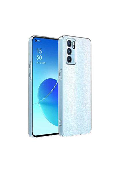 ZM STORE Oppo Reno 6 4g Kılıf Zore Süper Silikon Ince Şeffaf Kapak