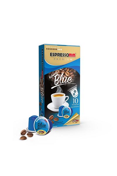 ESPRESSOMM ® Premium Blue Aluminum Capsule Coffee - decaffeinated! (100 Pieces) - Nespresso® Compatible*