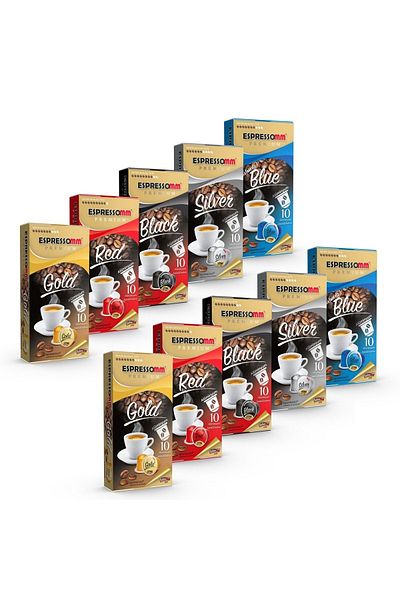 ESPRESSOMM Premium Aluminum Capsule Coffee - 100 Pieces, Nespresso ® Compatible*