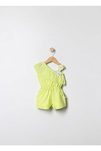 NAYİNOMS Tek Omuzu Kalın Askılı Yazlık Bebek Tulum Elbise