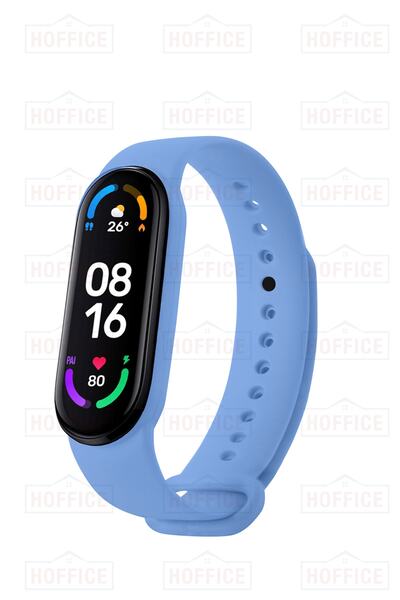 Xiaomi Mi Band 5 / Mi Band 6 Compatible Silicone Lanyard (LANYARD ONLY) Fairy Blue