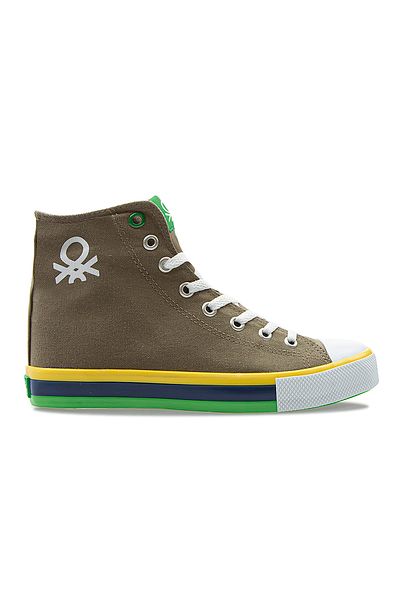Benetton Men's Khaki Sports Shoes