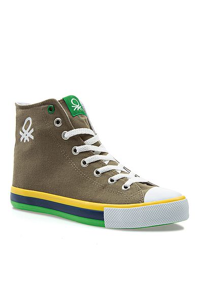 Benetton Men's Khaki Sports Shoes