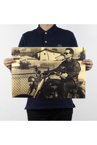 Caph Design Arnold Schwarzenegger Vintage Kraft Poster - 33x48cm