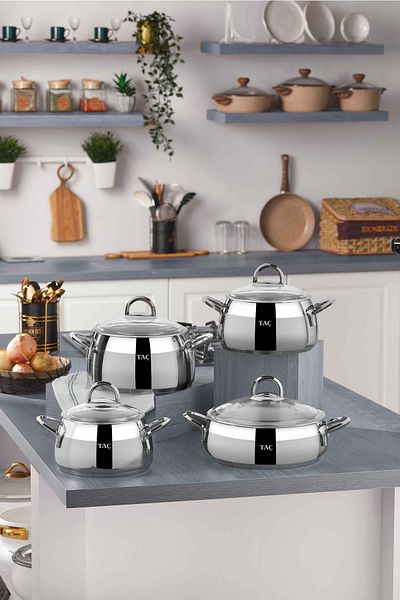 Taç Platinum Miranda Steel Dowry Set 8 Pieces