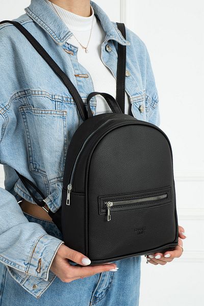 CS STORE Black City Backpack with Pocket Detail