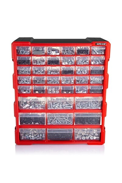 La Push Concept Super Bag Mono Blok Çekmece Seti 39'lu Büyük Boy Hobby Organizer Seti 6001