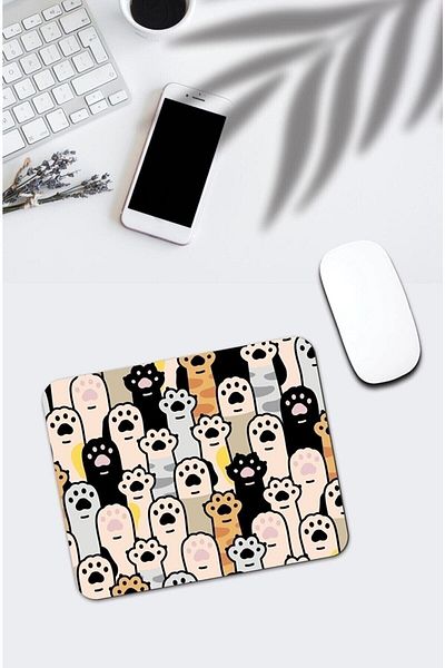 BaskıBazar Cat Patterned Mouse Pad Models