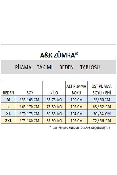 A&K ZÜMRA Χτενές Βαμβακερές Οικονομικές Χειμερινές Ανδρικές Πυτζάμες Claret Red