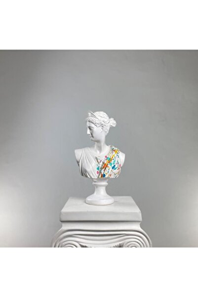 Hedgehog Art Artemis "candy" Heykel, Büyük Boy Büst, Özel Tasarım Dekoratif Heykel, Kadın Heykeli