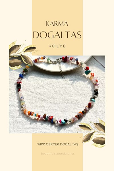 beautifulnaturelstones Karma Doğal Taş Kolye