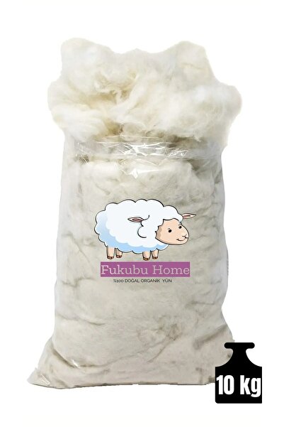 Fukubu Home %100 Doğal Kokusuz Yıkanmış Saf Yün 10 Kg