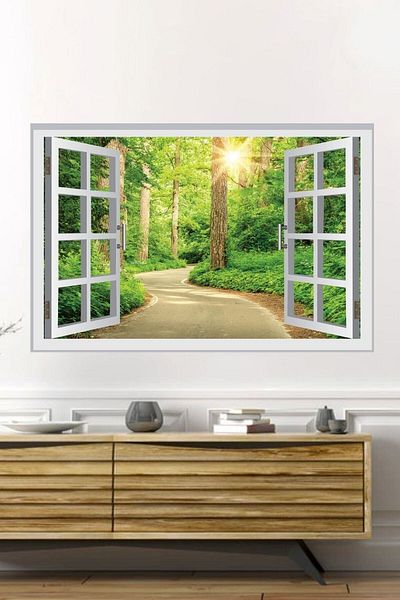 Piksel Grafik Αυτοκόλλητο 3D Landscape Forest