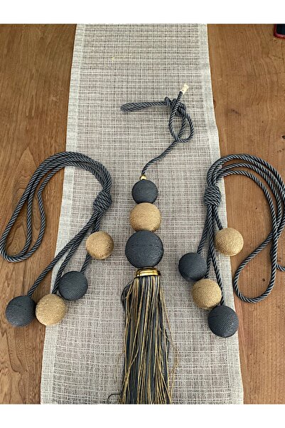 EGE’nin Atölyesi Perde Aksesuar Seti, Yan Bağlama Ve Sarkıt, 3 Parça