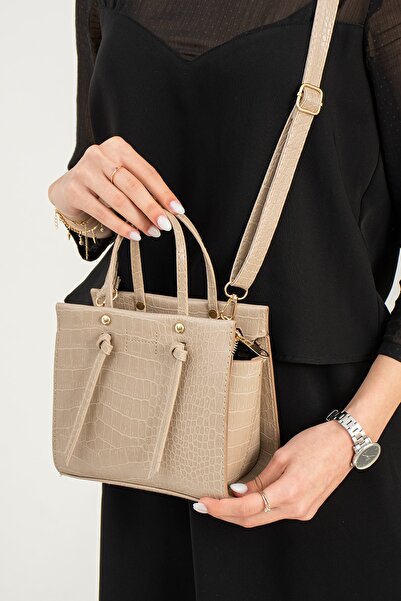 ESTUTE Geantă de mână și umăr înnodate pentru femei Mini City