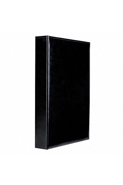 Leuchtturm مجلد ذاتي الصفحة بسعة 300 قطعة - أسود