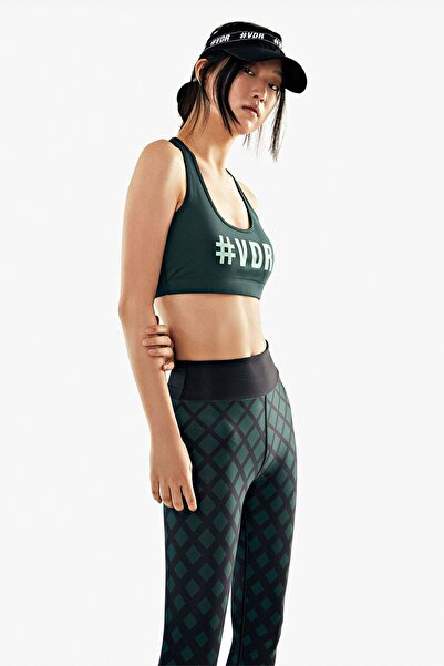 VDR Koyu Yeşil Siyah Tayt 11514